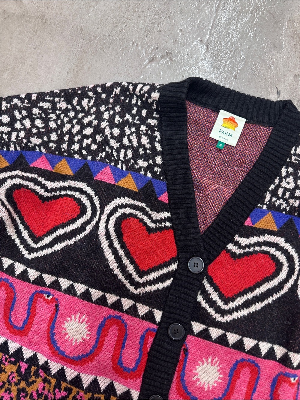 Farm Rio Patterned Button-Up Cardigan - Picture 3 of 8